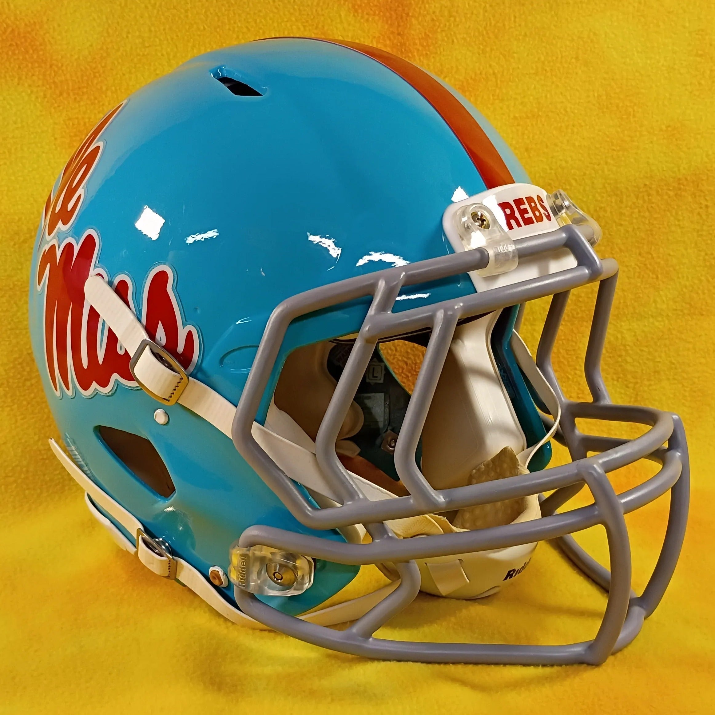 children's ole miss football helmet Rebels College Collectible Mini - Picture Inside Enhance your holiday decor with the charming Glory Haus Riddell Ole Miss Rebels Revolution