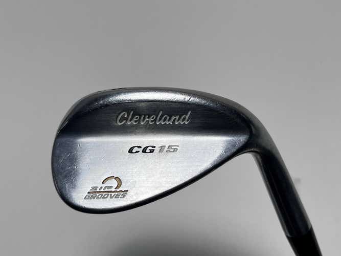 Cleveland CG15 Satin Chrome Wedge 56* 14 Bounce Wedge Steel Mens RH Midsize Grip
