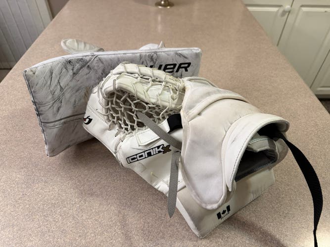 Brian's Iconik X Full Right and Bauer GSX blocker set