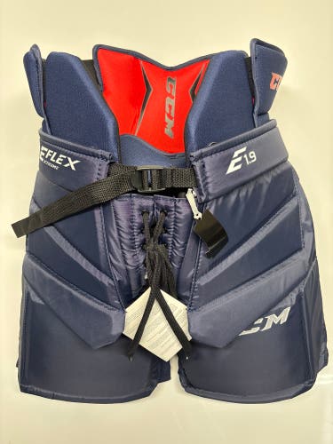 New!!  CCM Axis 1.9 Hockey Goalie Pants Intermediate Large Navy Blue