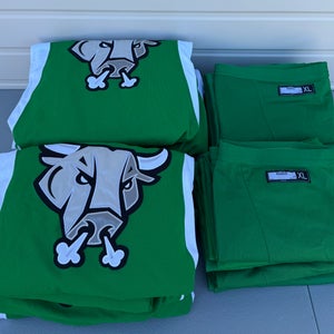 CCM Pro Stock San Antonio Rampage Green Team Set Practice Jersey + Socks 5475