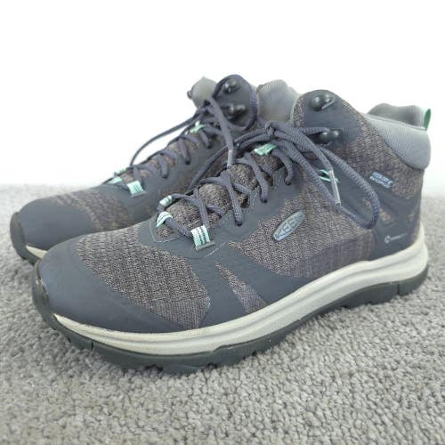Keen Terradora II Mid Boots Womens Size 7.5 Waterproof Trail Hiking Shoes Gray