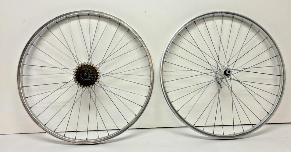 Vintage Araya VP-20 7-Spd Aluminum 26" QR Wheelset Shimano HG20/RM50 Hubs