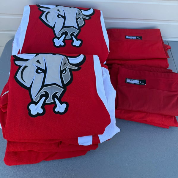 CCM Pro Stock San Antonio Rampage Red Team Pack Practice Jersey + Socks 5486