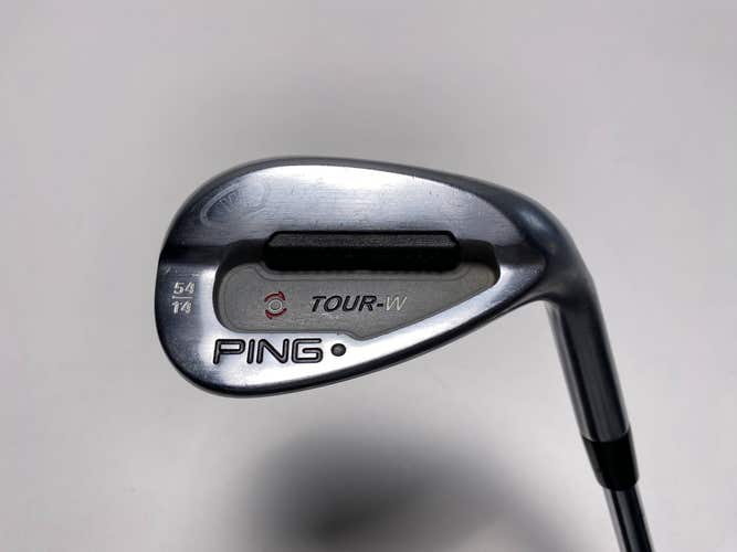 Ping Tour-W Brushed Silver ThinSole Wedge 54* 14 Bounce Black Dot Wedge Mens RH