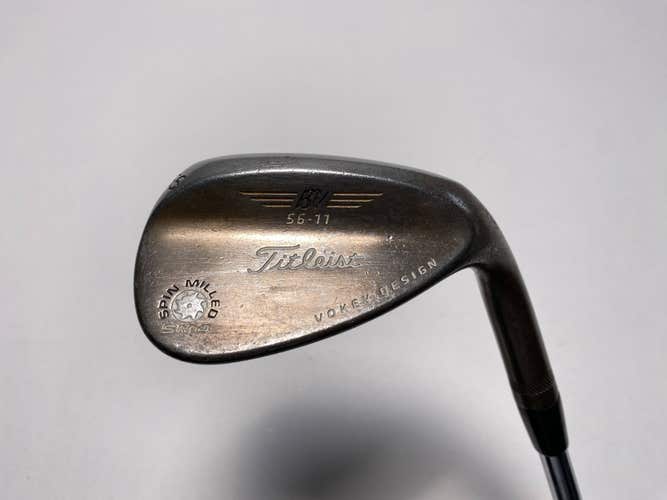 Titleist Vokey Spin Milled SM4 Chrome Wedge 56* 11 Bounce Wedge Steel Mens RH