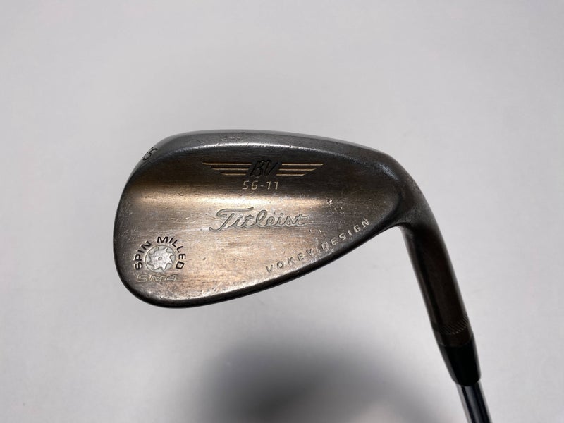 Titleist Vokey Spin Milled SM4 Chrome Wedge 56* 11 Bounce Wedge Steel Mens RH