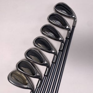 Callaway Big Bertha 2002 Iron Set 5-10+SW RCH 65i 65g Ladies Graphite Womens RH