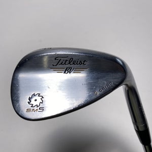 Titleist Vokey SM5 Tour Chrome Wedge 56* 10 Bounce Wedge Steel Mens RH