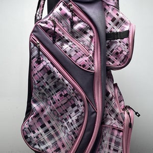 Glove It Lightweight Cart Bag  15-Way Divide Single Strap Pink Golf Bag