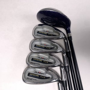 AMF Wide AVS Iron Set 7 Hyrbid + 6-9 Ladies Graphite Womens RH Undersize Grips