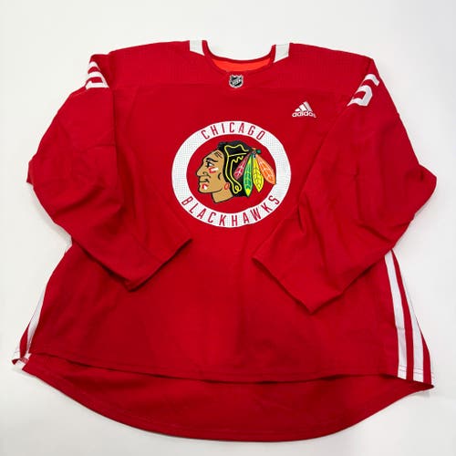 Used Red Chicago Blackhawks Adidas MIC Practice Jersey | Size 58 | Tuulola #5