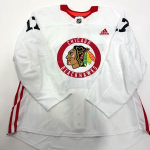 Used White Chicago Blackhawks Adidas MIC Practice Jerseys - Multiple Options Available