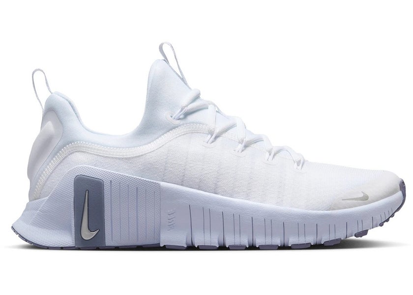 Size 8.5 - Nike Free Metcon 6 White Half Blue Silver (Women's) FJ7126-110