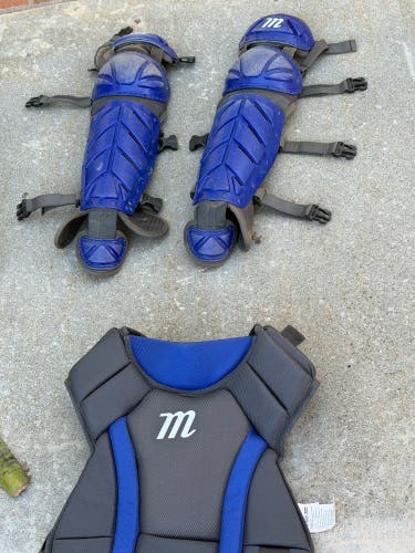 Blue Mizuno Catcher's Set (Used)