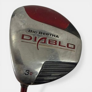 CALLAWAY Big Bertha DIABLO 3 D FAIRWAY WOOD LH A Senior Flex Graphite
