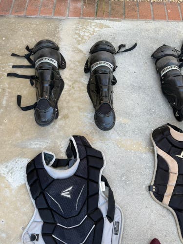Black/Gray Easton Catcher's Set (Used)