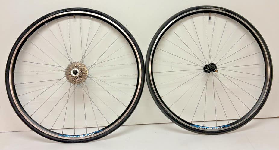 JALCO drx 4000 10-Speed 32-Spoke Black Aluminum 700C Wheelset Formula Hub +Tires