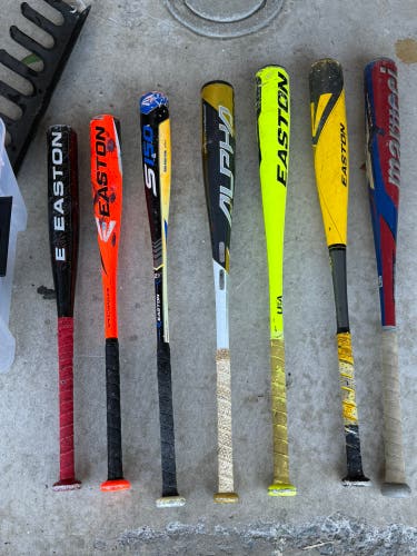 Baseball Bat Bundle: DeMarini, Louisville, Marucci, Easton - Various Sizes.