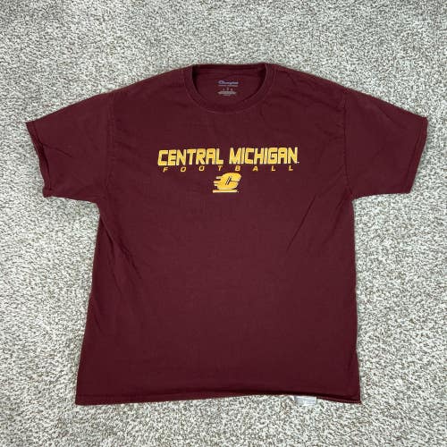 Central Michigan Chippewas Shirt Mens Large Red NCAA Football Champion College