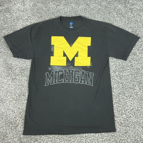 Michigan Wolverines Shirt Mens XL Gray NCAA Football Tee College Sports T Logo