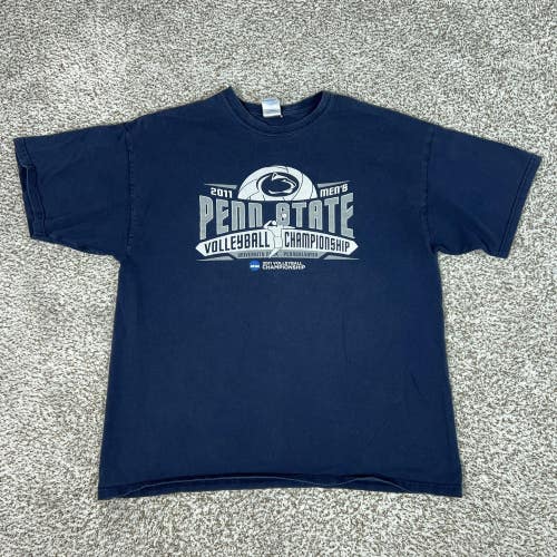 Penn State Nittany Lions Shirt Mens XL Blue NCAA Volleyball Blue 84 Tee College