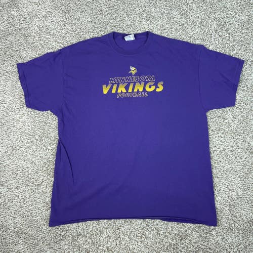 Minnesota Vikings Shirt Mens 2XL Purple Graphic NFL Football NFL Team Apparel