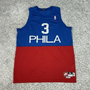 Philadelphia 76ers Jersey Mens XL NBA Basketball Allen Iverson 3 Nike Retro 66