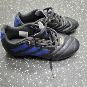 Used Adidas GOLETTO VIII FG Soccer Cleats Black And Navy Blue Junior 02.5 11849-S000037868