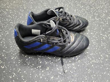 Used Adidas GOLETTO VIII FG Soccer Cleats Black And Navy Blue Junior 02.5 11849-S000037868