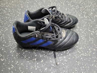 Used Adidas GOLETTO VIII FG Soccer Cleats Black And Navy Blue Junior 02.5 11849-S000037868