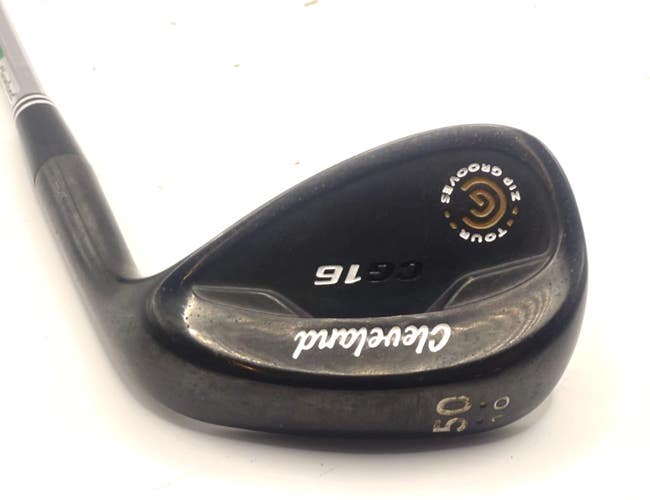 Cleveland CG16 Tour Black Pearl Gap Wedge 50-10 Wedge Flex Steel *Very Good*