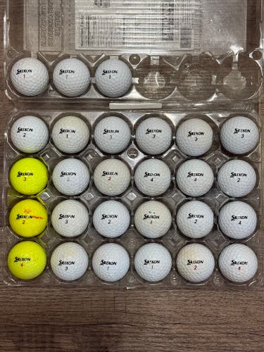 27 Srixon Z-Star Golf Balls - 5A/4A Condition