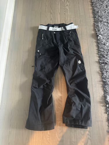 Stio Women’s Ski Pants Size M Black Waterproof Snow Pants Jackson Hole