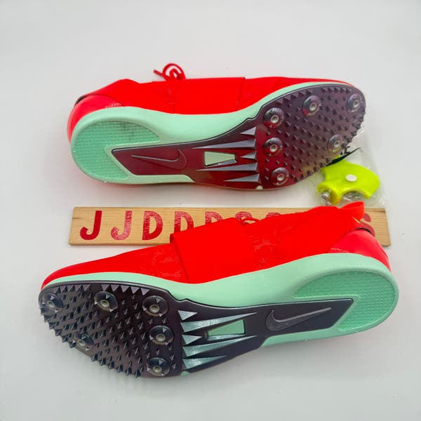 Nike Zoom Pole Vault Elite Track Shoes Spike Mens 10 Crimson Red Mint FZ9649-600 Men main image 4
