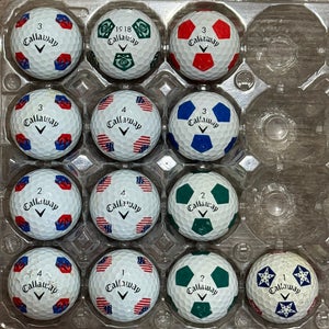 13 Callaway Truvis and TruTrack Golf Balls - Chrome Soft, Chrome Tour, ERC Soft