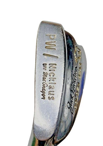 MacGregor Jack Nicklaus Golden Bear Pitching Wedge LH Steel 35" Vintage Grip