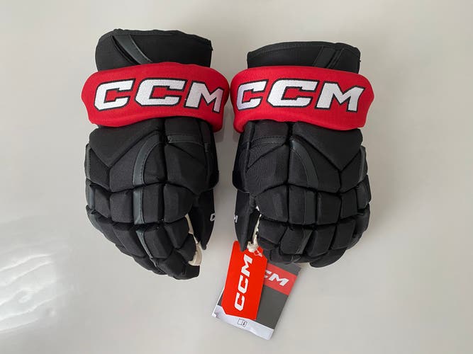 New Pro Stock CCM Team Canada HG12 Hockey Gloves Black/Red 14”