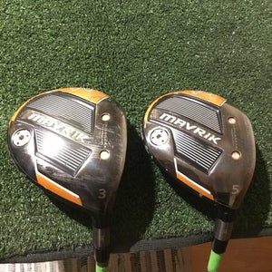 Callaway Mavrik Woods Set 3W & 5W HZRDUS Regular 65g T800 Orange Graphite Shafts