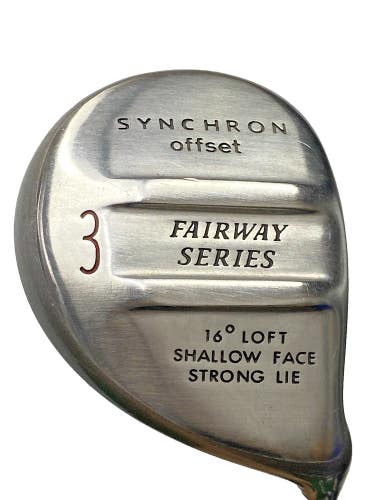 Synchron Offset Shallow Face 3 Wood 16* RH Regular Graphite 42.5" New Mid Grip