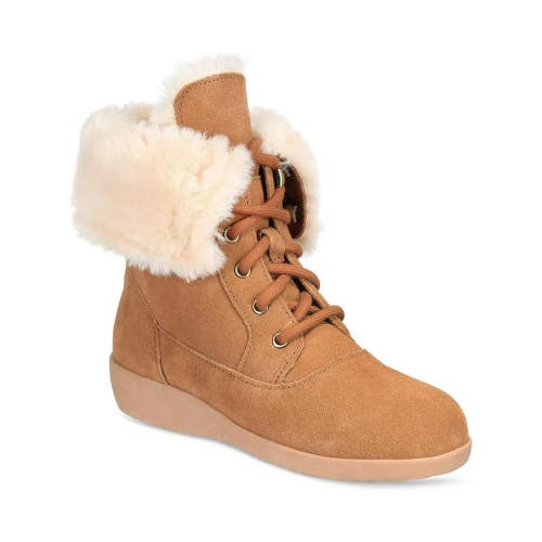 Style & Co. Aubreyy Boots Women's US 7 Brown Suede Ankle Winter Boots LION453