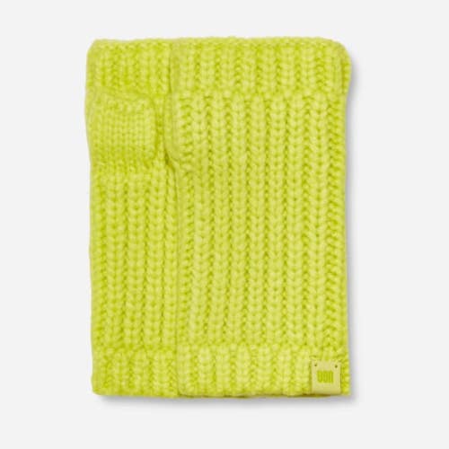 UGG Chunky Fingerless Mitten Women's OS Green Extreme Cold Weather Gloves RED868