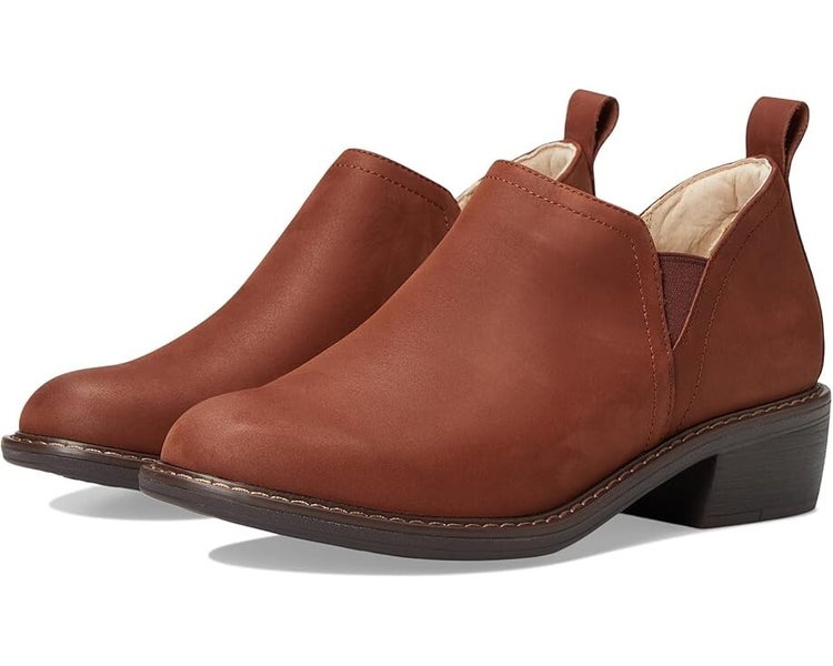 Alegria Merle Boots Womens US 6.5 Brown Leather Slip On Block Heel Shoes KHD1527