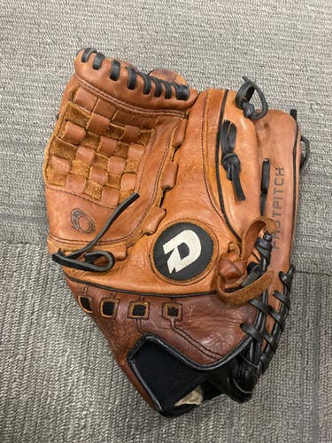 Used Demarini FASTPITCH ECCO LEATHER BB/SB Glove RH Throw Brown 12 1/2" 11614-S000232954