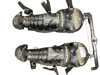 Used Rawlings LGPLJR-B Catchers Leg Guards Black Adult 11613-S000178771