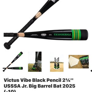2025 Victus Vibe Alloy USSSA Certified Bat (-10) 16 oz 26" (Used)