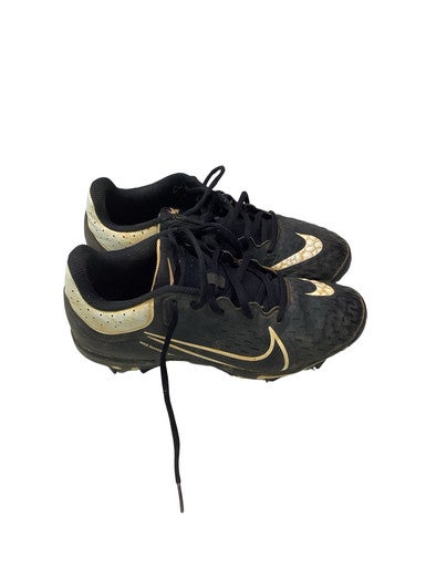 Used Nike HYPERDIAMOND 4 BB/SB Cleats Black And White Junior 04.5 11347-S000265744