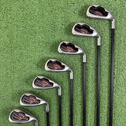 Callaway Big Bertha 2008 Iron Set 6-PW AW SW 75g Senior Light Flex Graphite RH