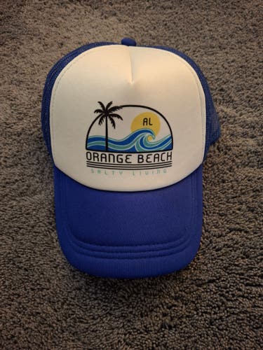 Orange Beach AL Salty Living Snapback Trucker Hat