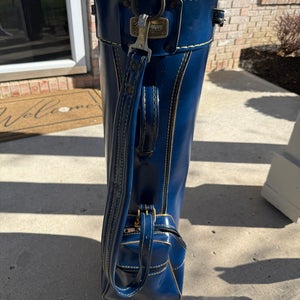Vintage MacGregor Staff Golf Bag | Navy Blue Gold Stitch | Greatest Name in Golf | USA Made
